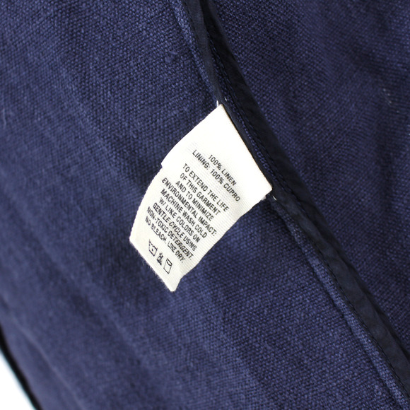 Alex Mill Linen Boy Blazer NEW Navy Blue Relaxed Single Breasted Jacket XS - Picture 8 of 9